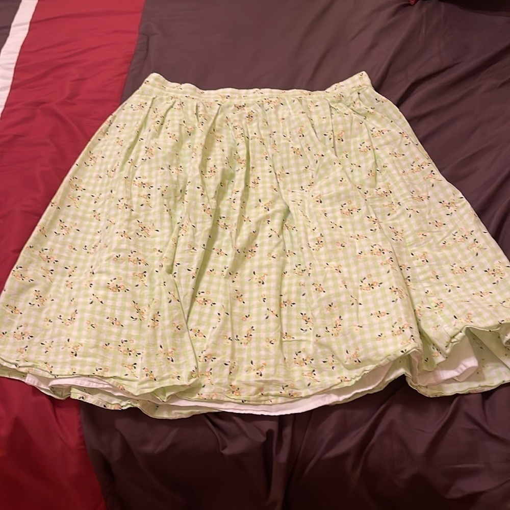 ModCloth Imagine the Possibilities A-Line Floral Cottagecore 70s Skirt Size 16 - Picture 5 of 11